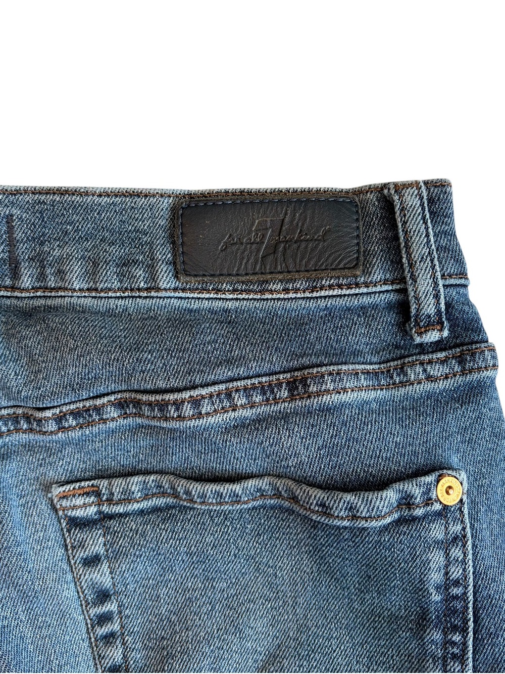 7 For All Mankind straight leg Luxe vintage Size 31 - Picture 4 of 6